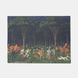 De Jacht in het bos (door Paolo Uccello) Deurmat