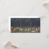 De Jacht in het bos (door Paolo Uccello) Kaart (Voorkant / Achterkant in situ)