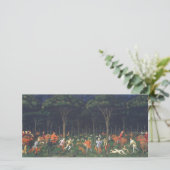 De Jacht in het bos (door Paolo Uccello) Kaart (Staand voorkant)