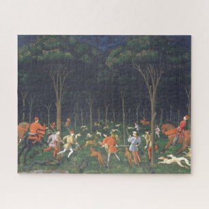 De Jacht in het bos (door Paolo Uccello) Legpuzzel