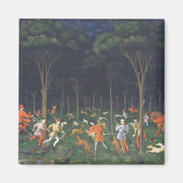 De jacht in het bos (door Paolo Uccello) Magneet