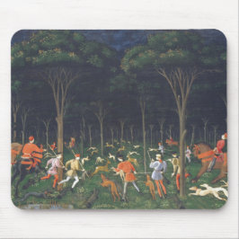 De Jacht in het bos (door Paolo Uccello) Muismat