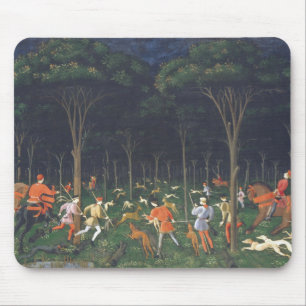 De Jacht in het bos (door Paolo Uccello) Muismat