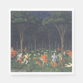 De Jacht in het bos (door Paolo Uccello) Servet