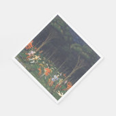 De Jacht in het bos (door Paolo Uccello) Servet (Hoek)