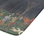De Jacht in het bos (door Paolo Uccello) Snijplank (Hoek)