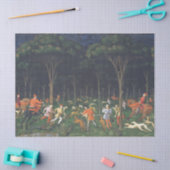 De Jacht in het bos (door Paolo Uccello) Tissuepapier (Craft)