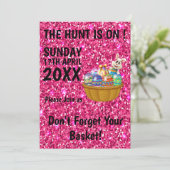 De jacht is aan, PaasEgg Hunt, Funny gift Kaart (Staand voorkant)