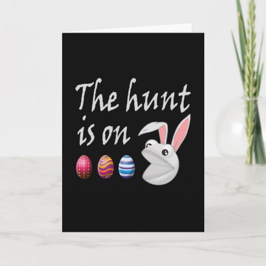 De jacht is aan Paashaas Eierspel Kaart (Voorkant)