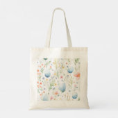 De jacht is begonnen | Aangepaste naam | Bloemen P Tote Bag (Achterkant)