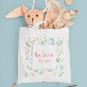 De jacht is begonnen | Paaseieren en groen | Pasen Tote Bag