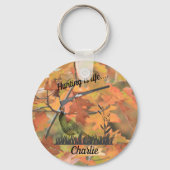 De jacht is een persoonlijke fazant en schokpistoo sleutelhanger (Voorkant)