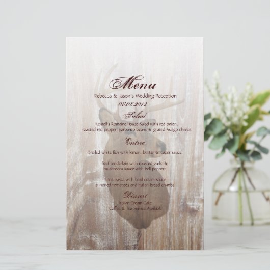 de jacht is gebaseerd op het huwelijksmenu . (Staand voorkant)