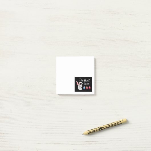 De jacht is op paasbunny Egg Hunt Post-it® Notes (Op bureau)