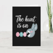 De jacht is op Paashaas Eierenschat Kaart (Voorkant)