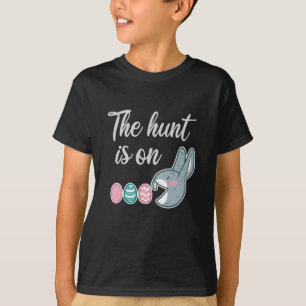 De jacht is op paaskonijnenjacht t-shirt