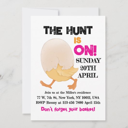 De jacht is op uitnodiging (Voorkant)