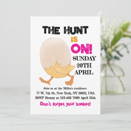 De jacht is op uitnodiging (Staand voorkant)