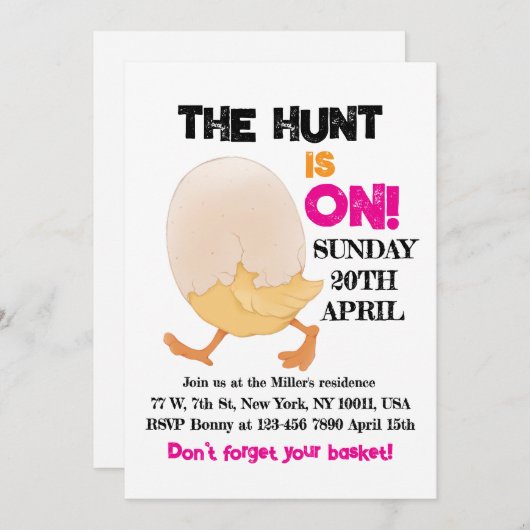 De jacht is op uitnodiging (Voorkant / Achterkant)