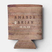 De jacht is over aangepaste rustieke Antler bruilo Blikjeskoeler (Achterkant)