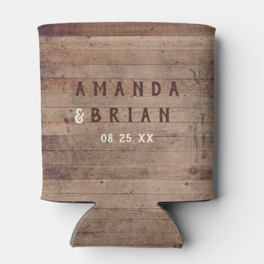 De jacht is over aangepaste rustieke Antler bruilo Blikjeskoeler (Achterkant)