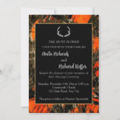 De jacht is over camouflage bruiloft uitnodiging (Voorkant)