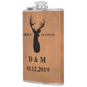 De jacht is over de cadeau voor aangepaste bruilof heupfles (Links)