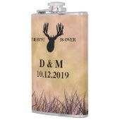 De jacht is over de cadeau voor aangepaste bruilof heupfles (Links)