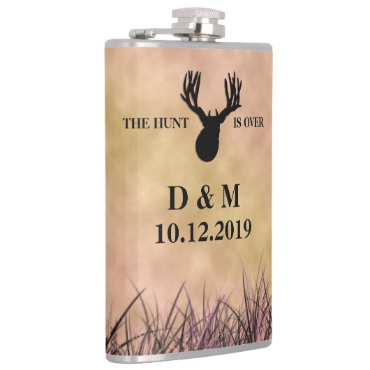 De jacht is over de cadeau voor aangepaste bruilof heupfles (Rechts)
