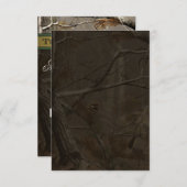 De jacht is over de jacht op Camo bruiloft RSVP Ka (Voorkant / Achterkant)