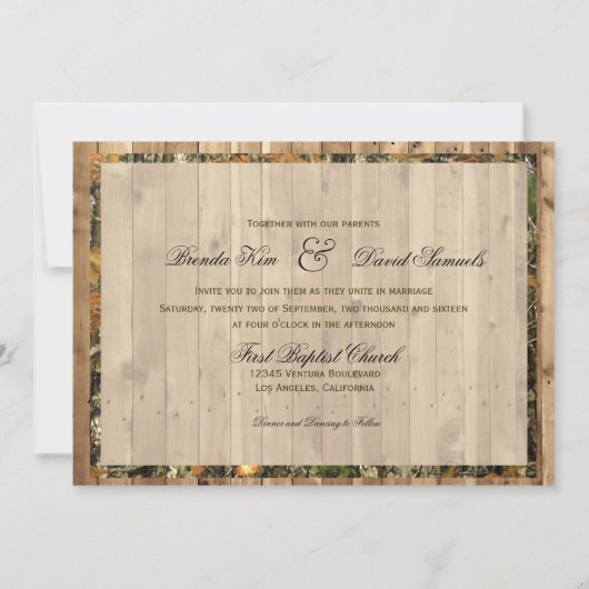 De jacht is over de uitnodiging tot het huwelijk v (Achterkant)