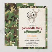 De jacht is over de uitnodiging van de vrijgezelle (Voorkant / Achterkant)