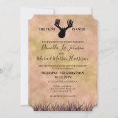 De jacht is over het huwelijk kaart (Voorkant)