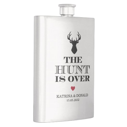 De jacht is over het Rustic Country Weddenschap Flacon (Rechts)