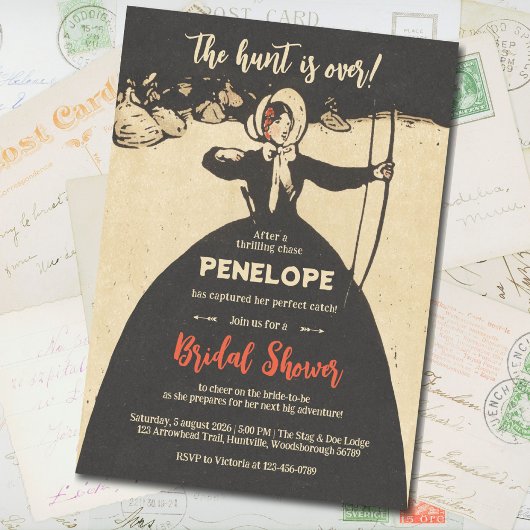 De jacht is over het Vrijgezellenfeest Kaart