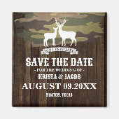 De jacht is over Westerne bruiloft, de datum opsla Magneet (Voorkant)