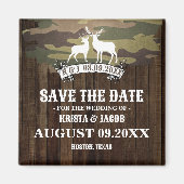 De jacht is over Westerne bruiloft, de datum opsla Magneet (Voorkant)