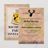 De Jacht is Voorbij Bachelorfeest Kaart (Voorkant / Achterkant)