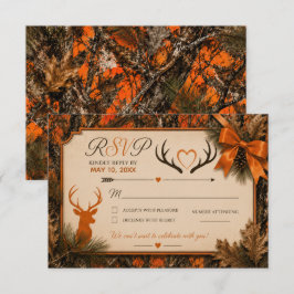 De Jacht Is Voorbij Oranje Camouflage Trouw RSVP Kaartje