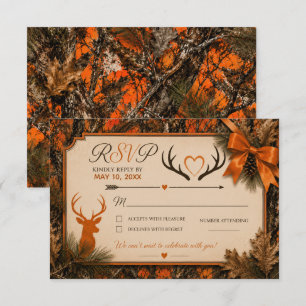 De Jacht Is Voorbij Oranje Camouflage Trouw RSVP Kaartje