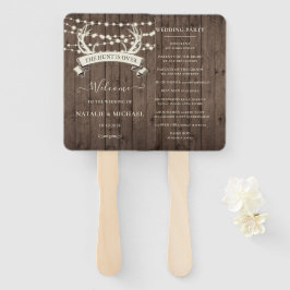 "De jacht is voorbij" Rustic Barn Evening Wedding Handwaaier