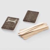 "De jacht is voorbij" Rustic Barn Evening Wedding Handwaaier (Niet-gemonteerd)