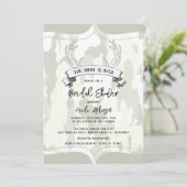 "De jacht is voorbij" Rustic Camo Vrijgezellenfees Kaart (Staand voorkant)