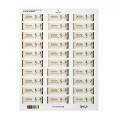 "De jacht is voorbij" rustieke bruiloft Adresetike Etiket (Full Sheet)