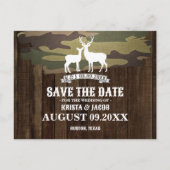 De jacht is voorbij Westerse bruiloft Save the Dat Briefkaart (Voorkant)