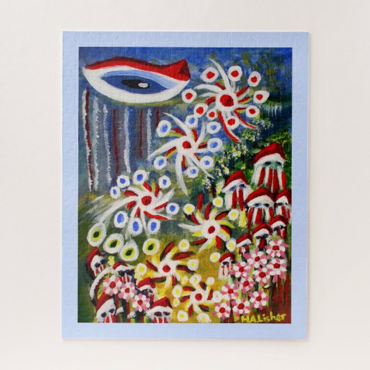 De jacht legpuzzel (Verticaal)