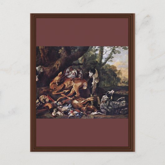 De jacht met Fyt Jan (beste kwaliteit) Briefkaart (Voorkant)