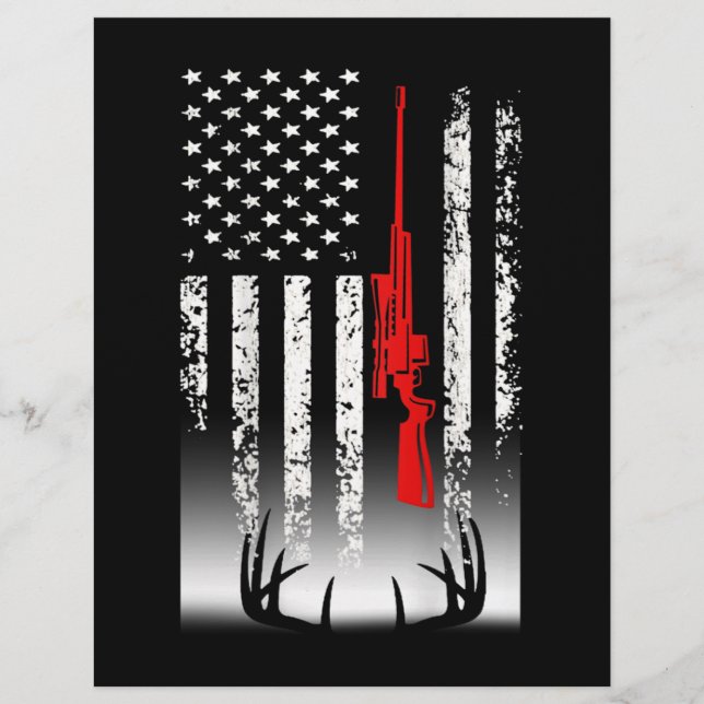 De jacht op de Amerikaanse vlag Briefhoofd (Voorkant)