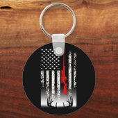 De jacht op de Amerikaanse vlag Sleutelhanger (Voorkant)