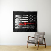 De jacht op de Amerikaanse vlag Wandkleed (In Situ (horizontaal))